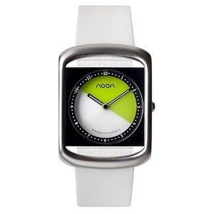 Noon Montre Design White Silicon Strap Ladies Watc